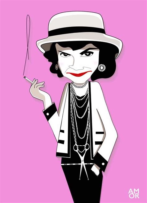 caricatura de coco chanel|logo de coco chanel.